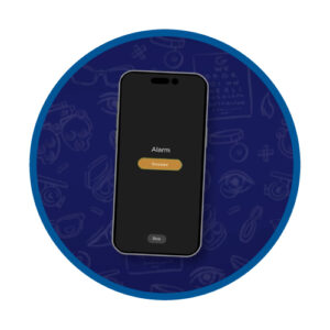 an alarm reminder on a smart phone