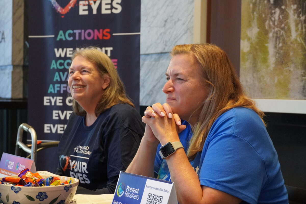 Prevent Blindness staff. Prevent Blindness staff.