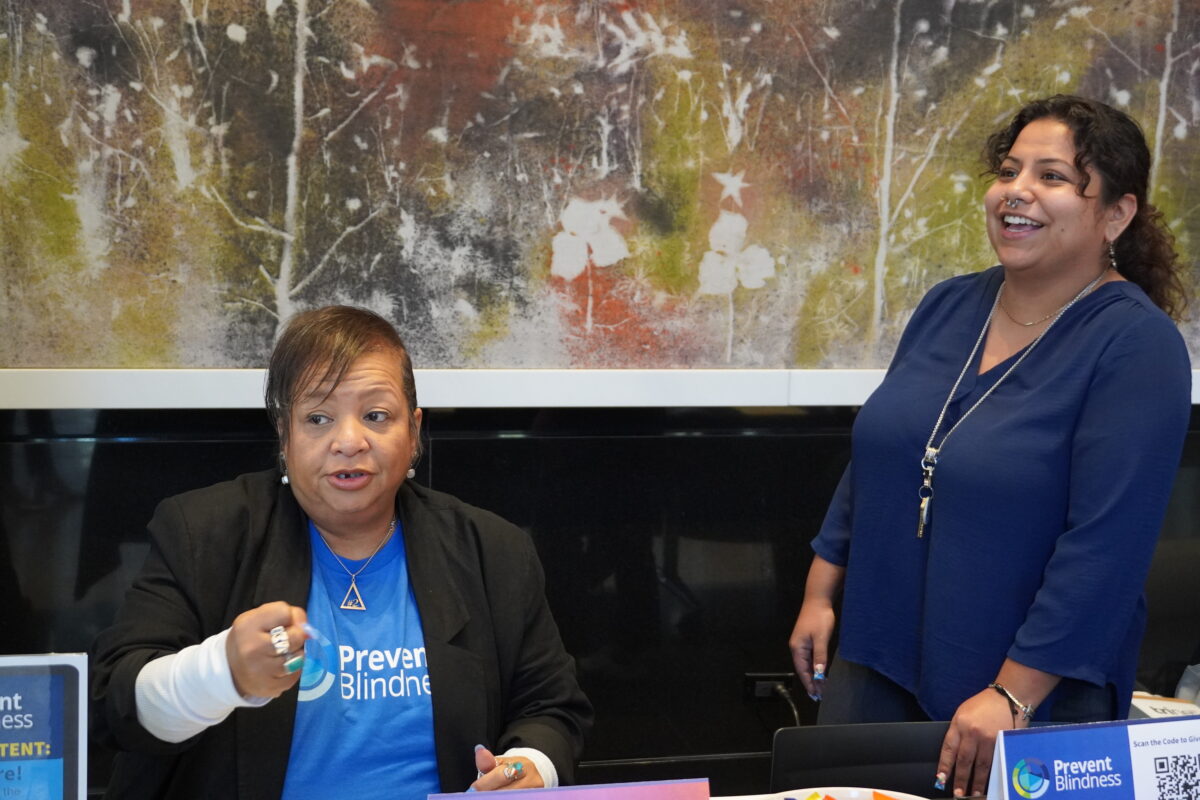 Prevent Blindness staff. Prevent Blindness staff.